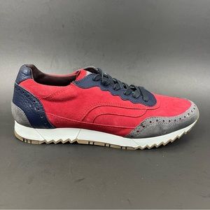 Noah Waxman Greenwich Sangria Shoes Sneaker Trainers Red Blue White Size 37 US 7